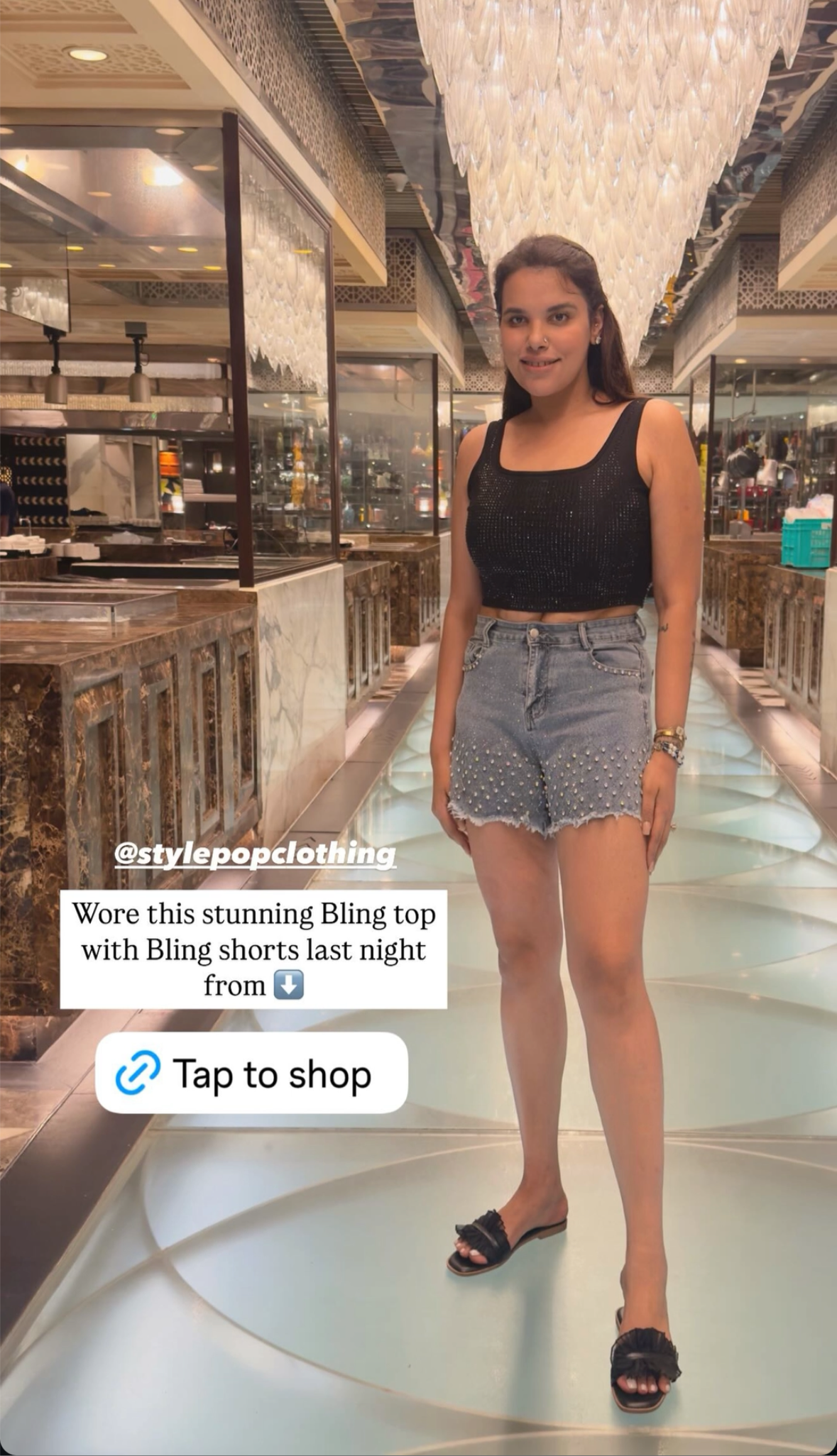 Bling it on Shorts Set