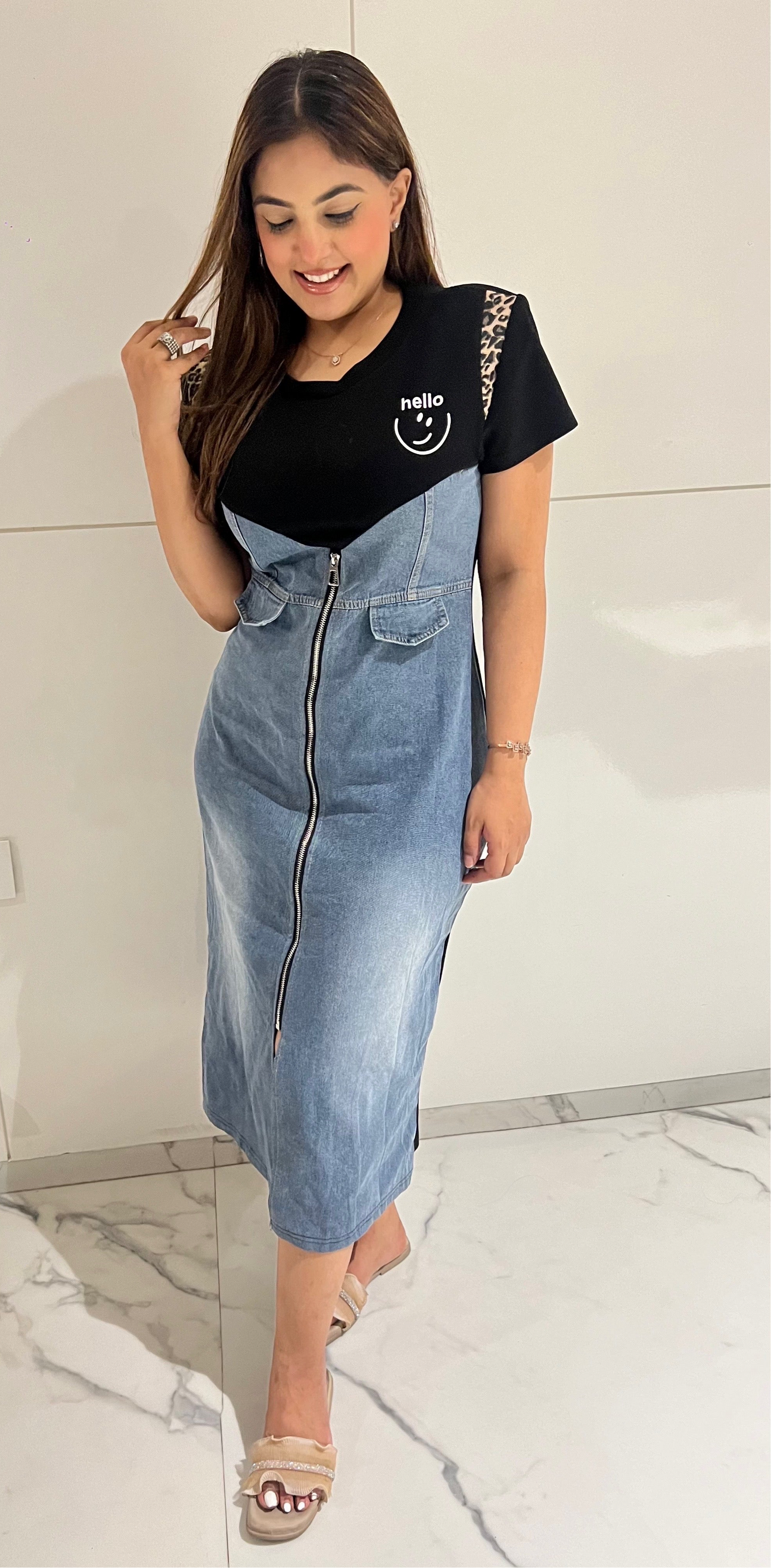 Denim T-shirt Dress