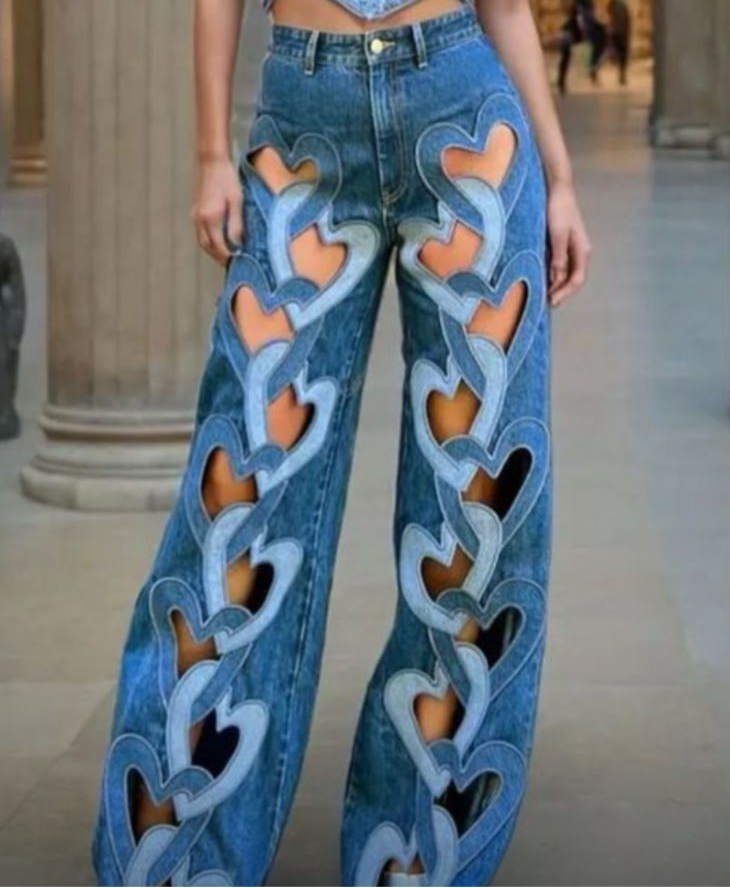 Denim hearts jeans