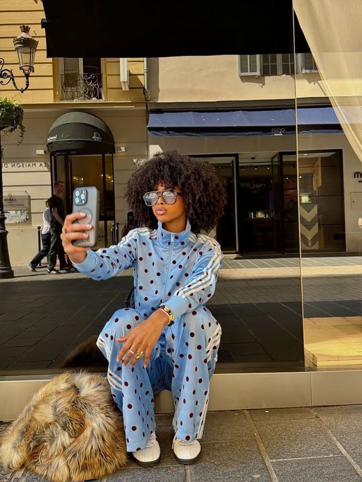 Polka Dot Luxe Tracksuit