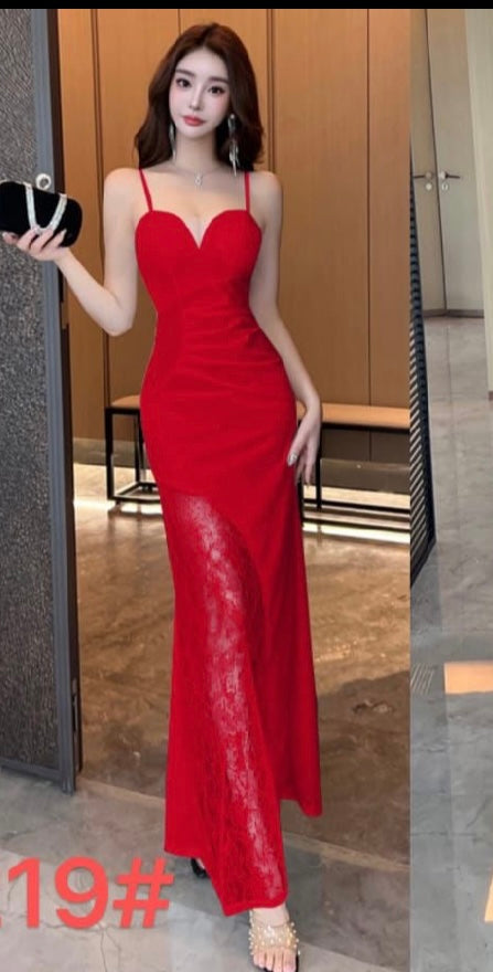 Luxe Lace Evening Dress