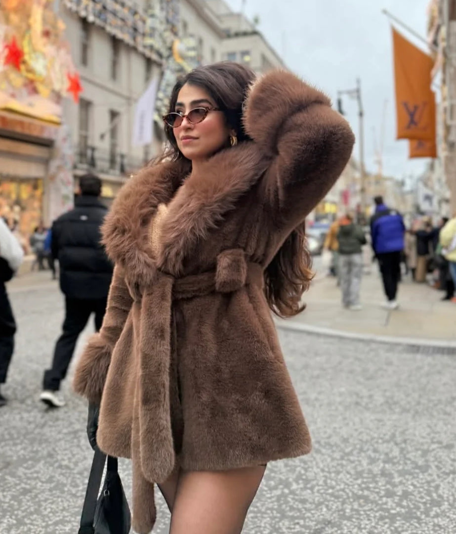 Frost Luxe Faux Fur Coat