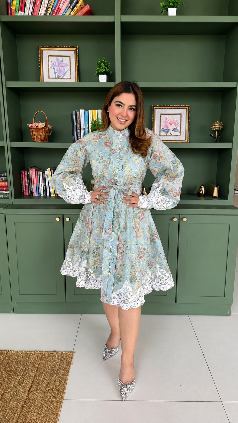 Vintage Rose Flare Dress