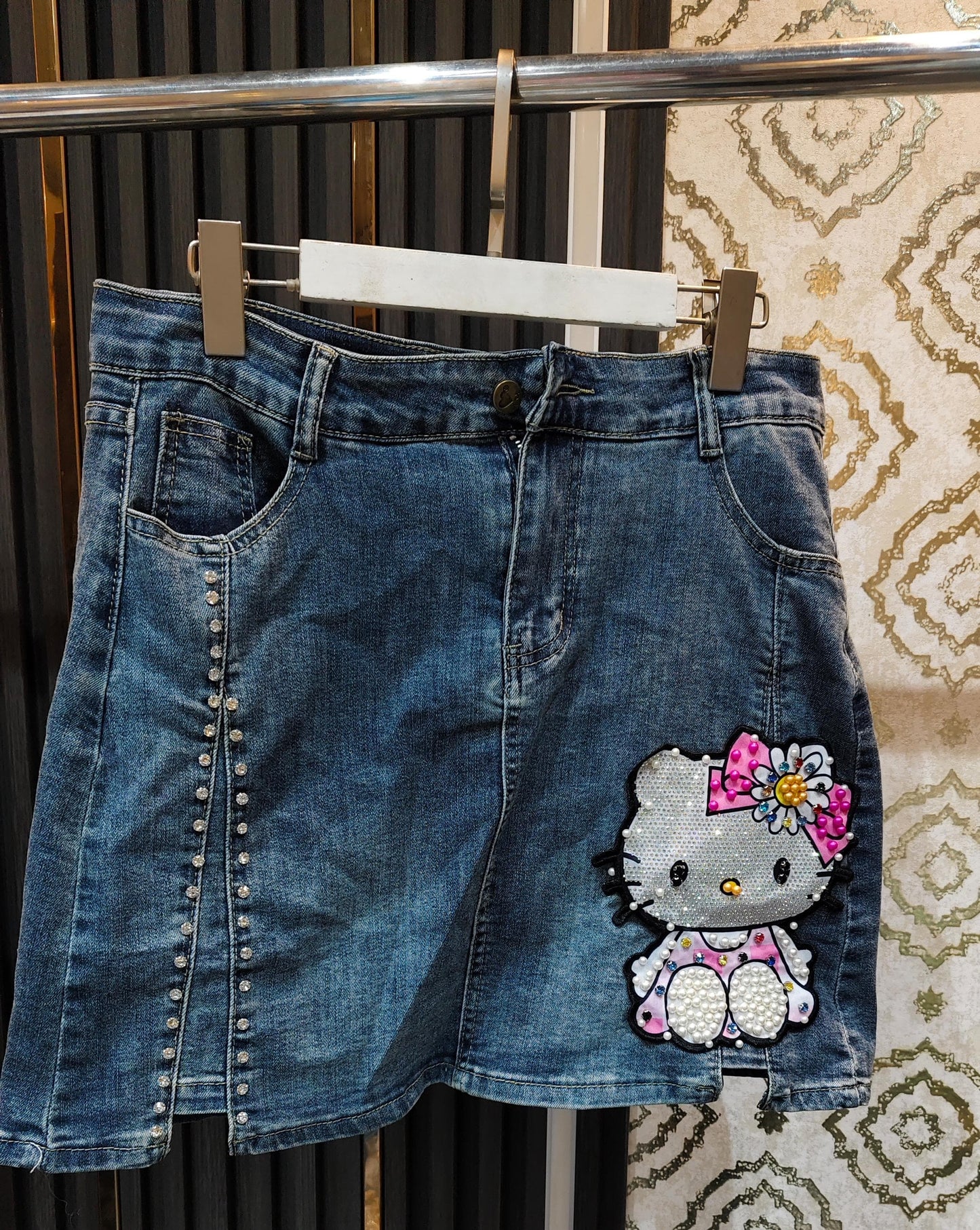 Kitty denim skirt