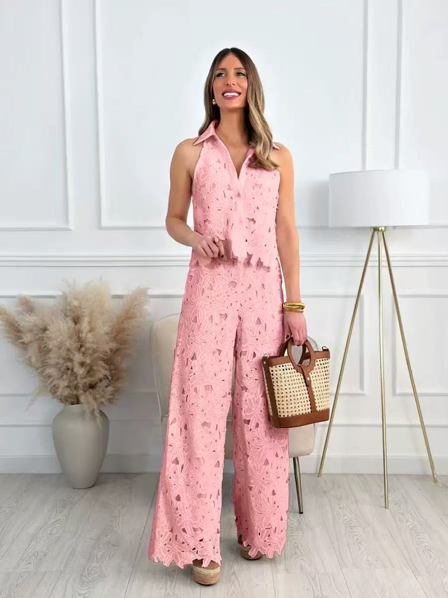 Pastel Petals Lace coordset
