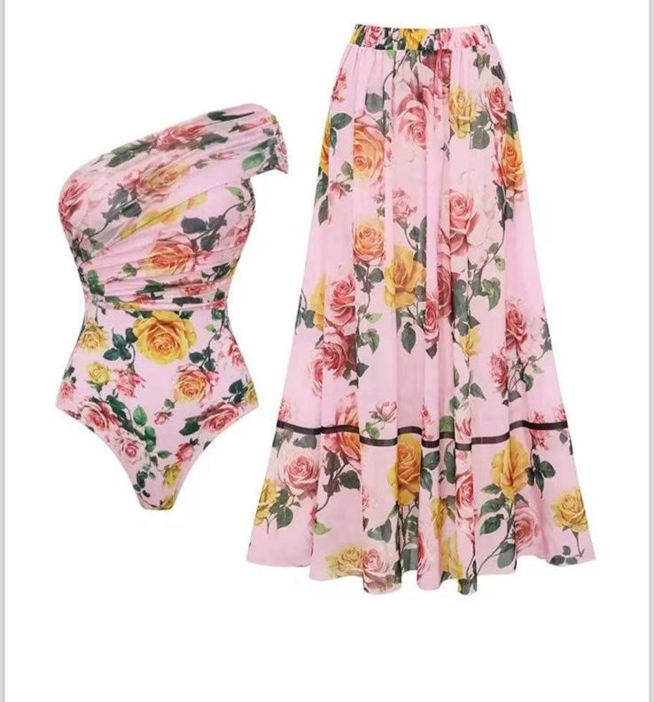 Rosé Garden Swim Set