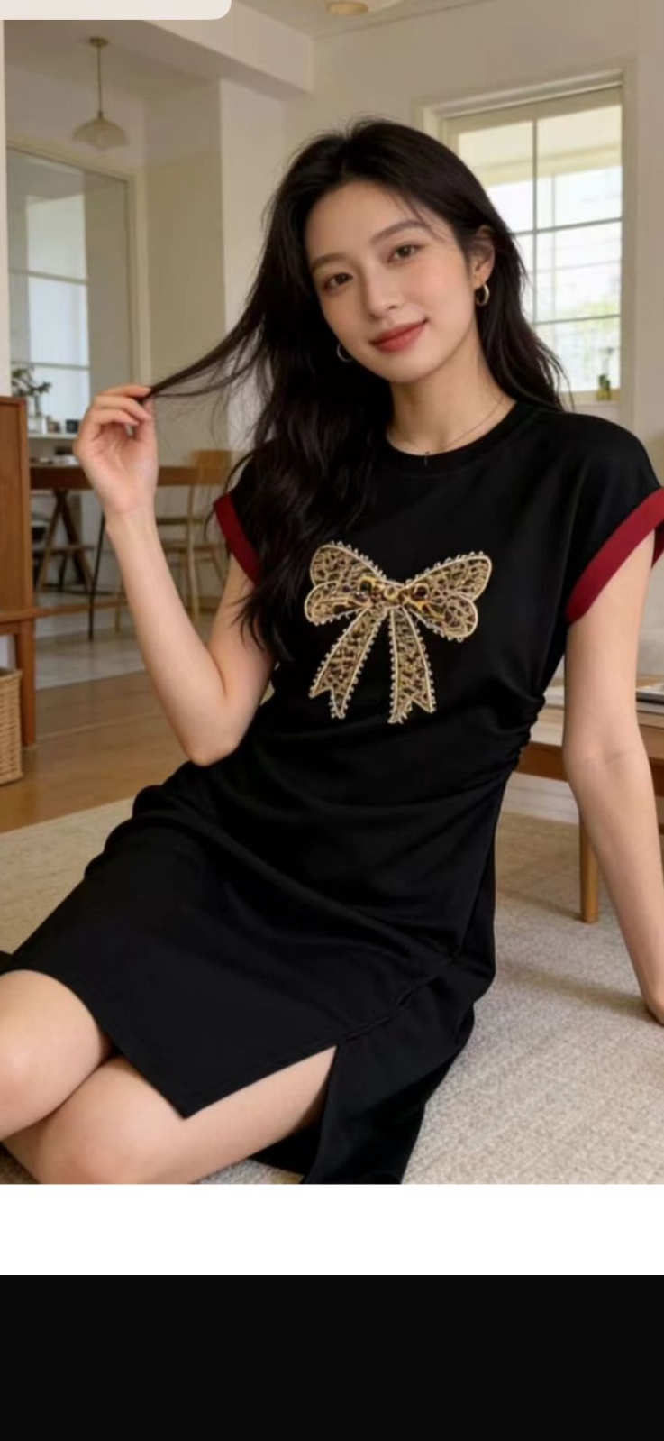 Bella Bow T-shirt Dress