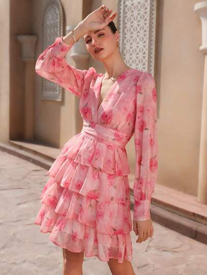 Rosie V-neck floral dress