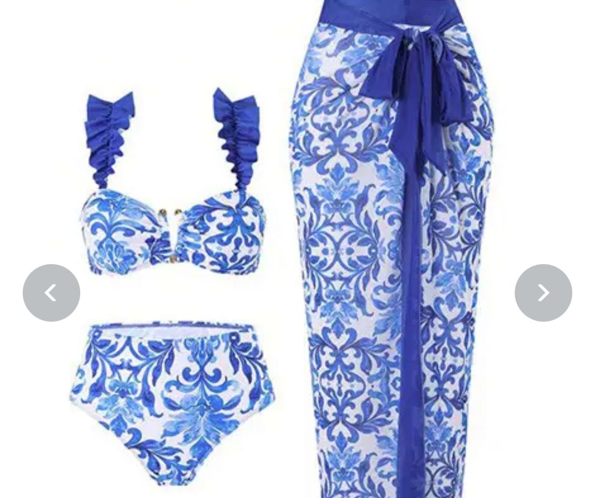 Azure Riviera 3-Piece Swim Set