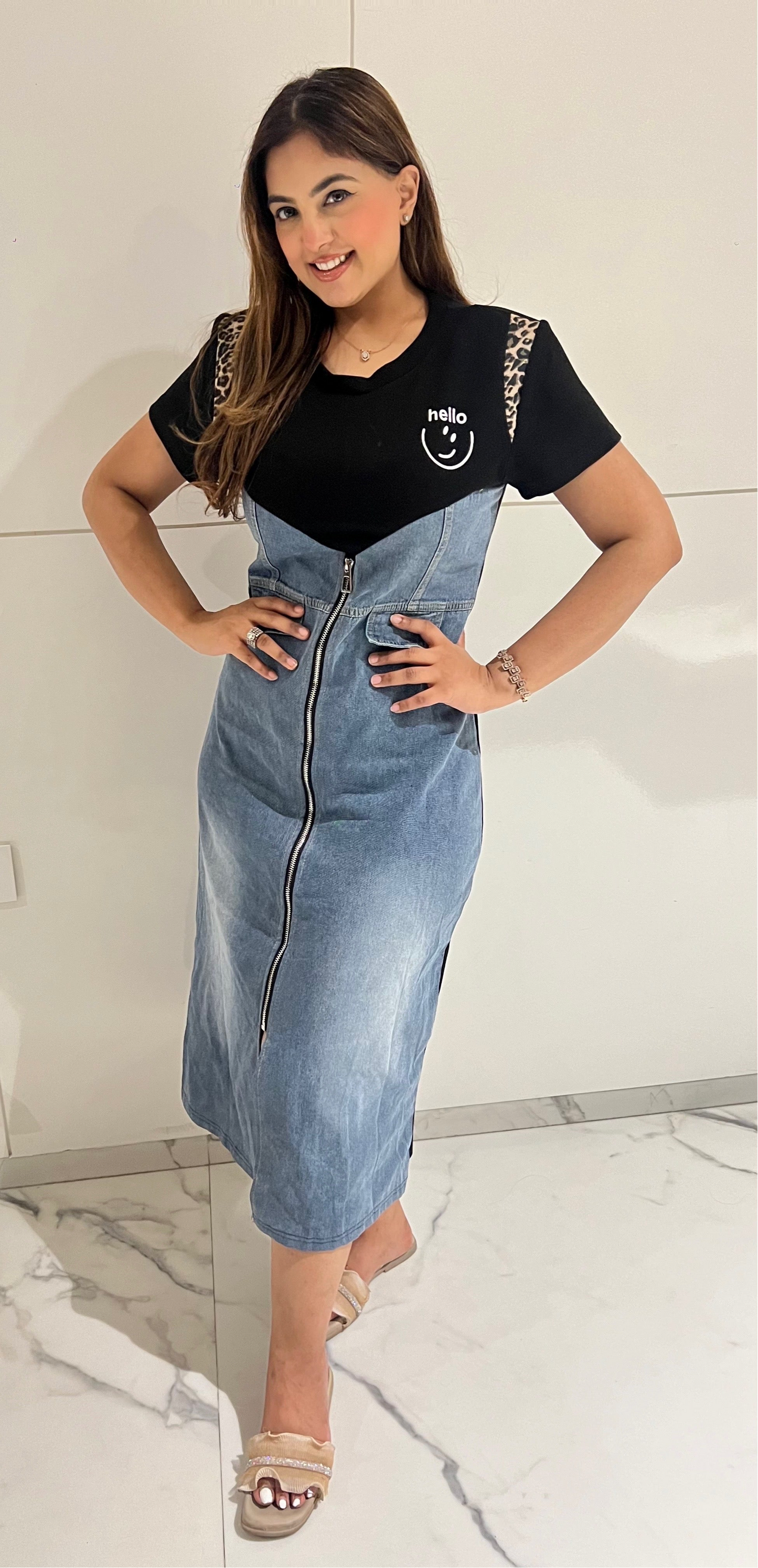 Denim T-shirt Dress