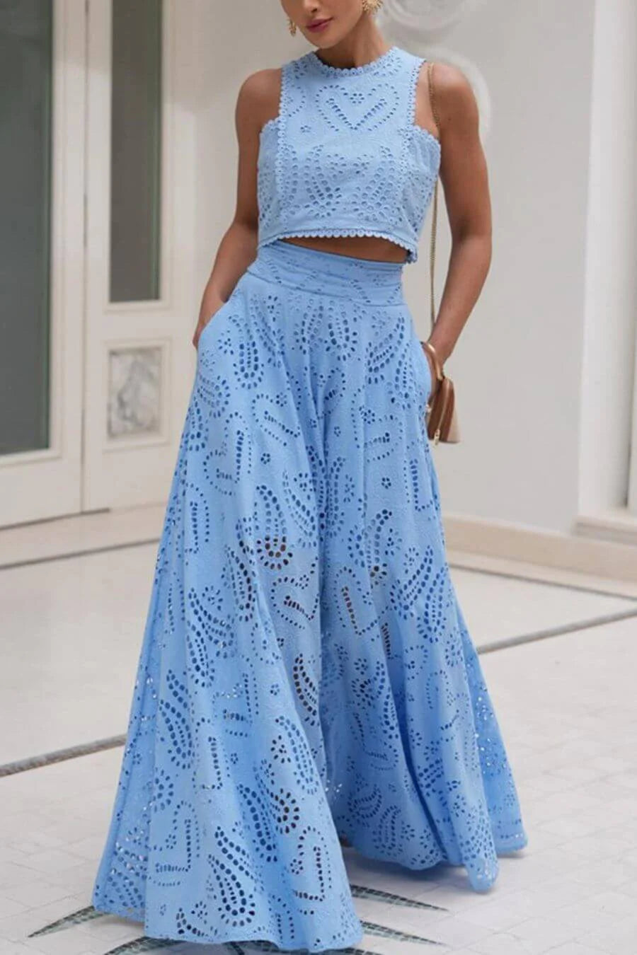 Ethereal Eyelet Co-Ord Set
