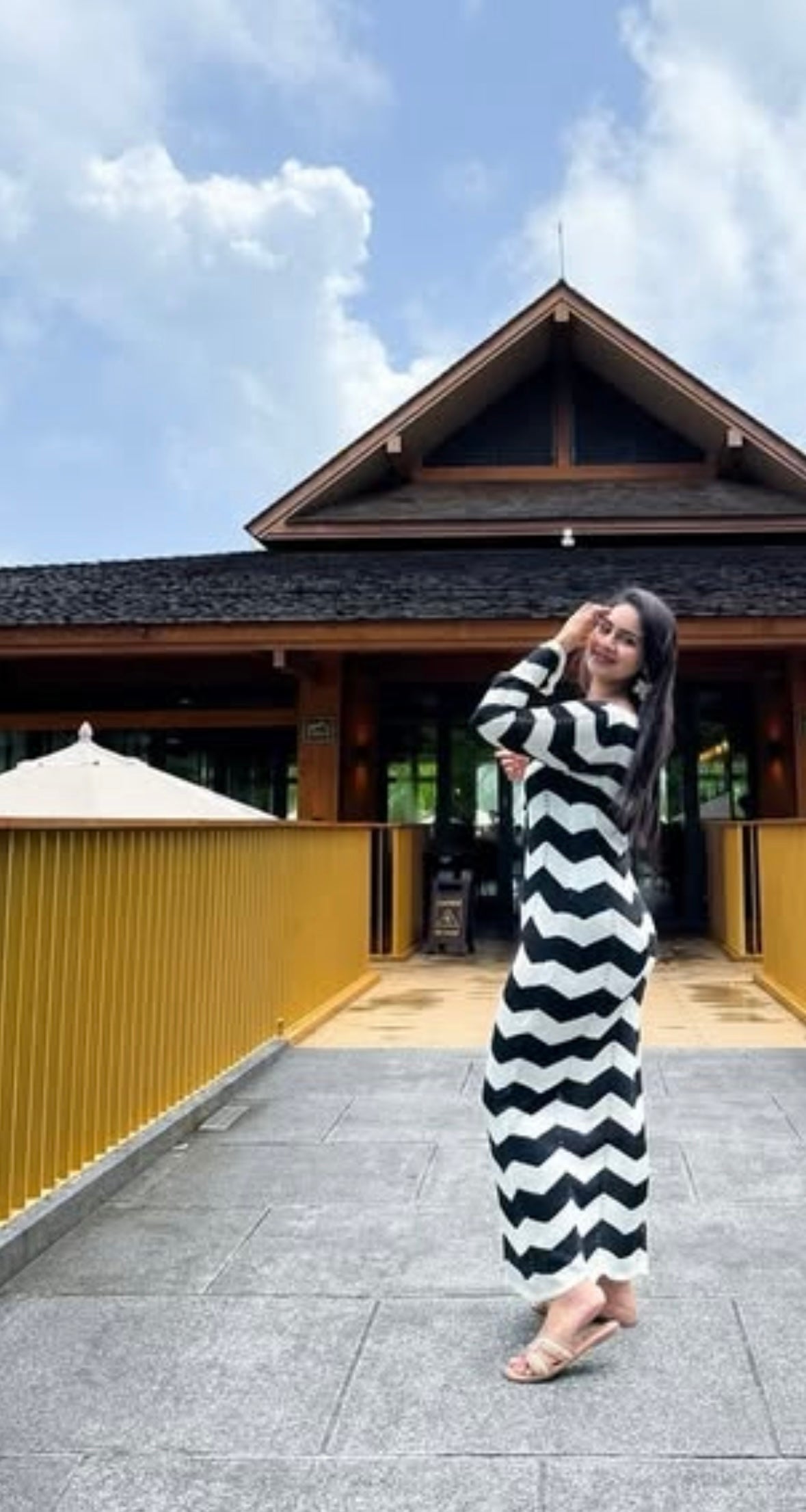 Crochet Stripes Dress