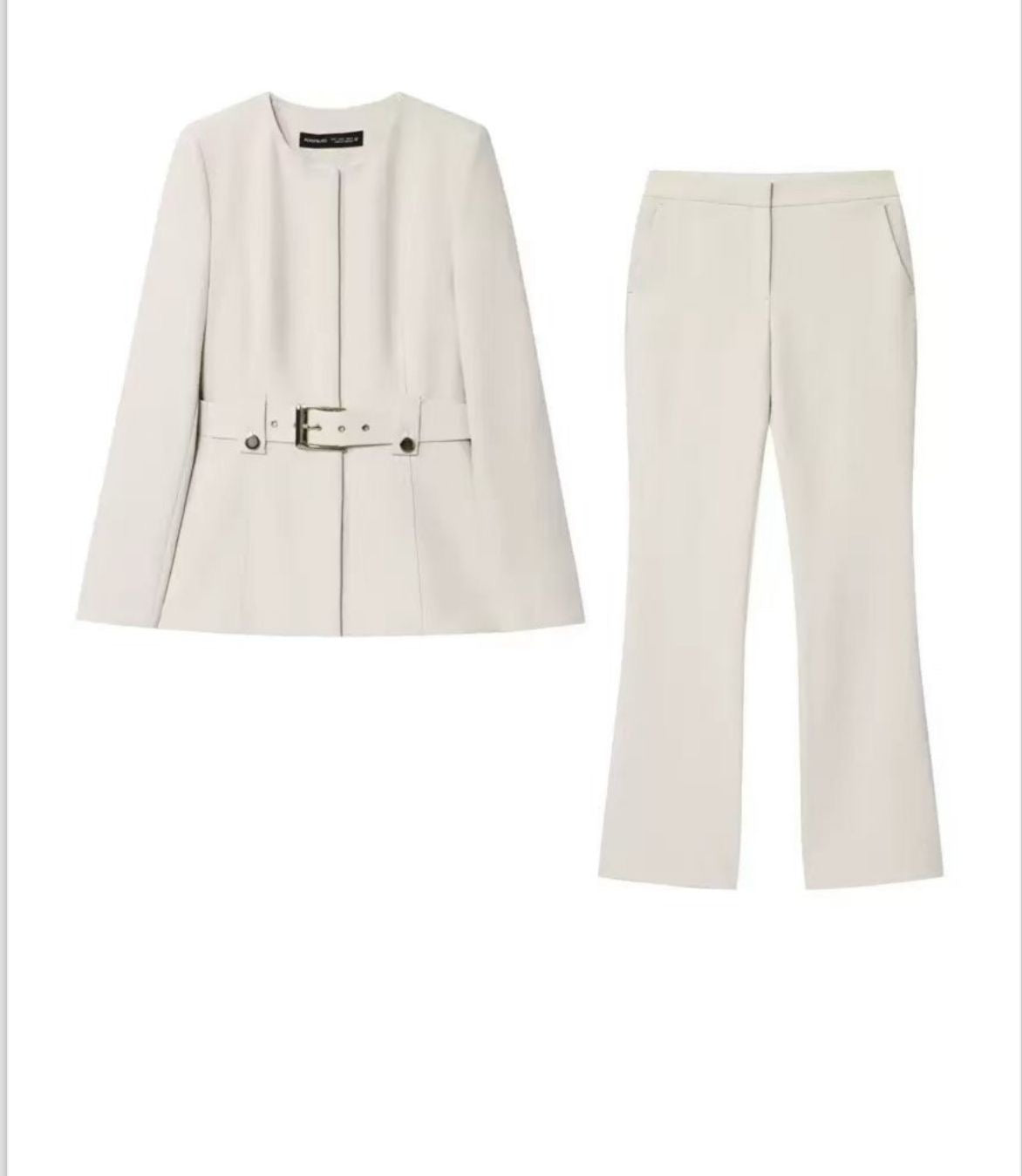 Belted Power Suit Set