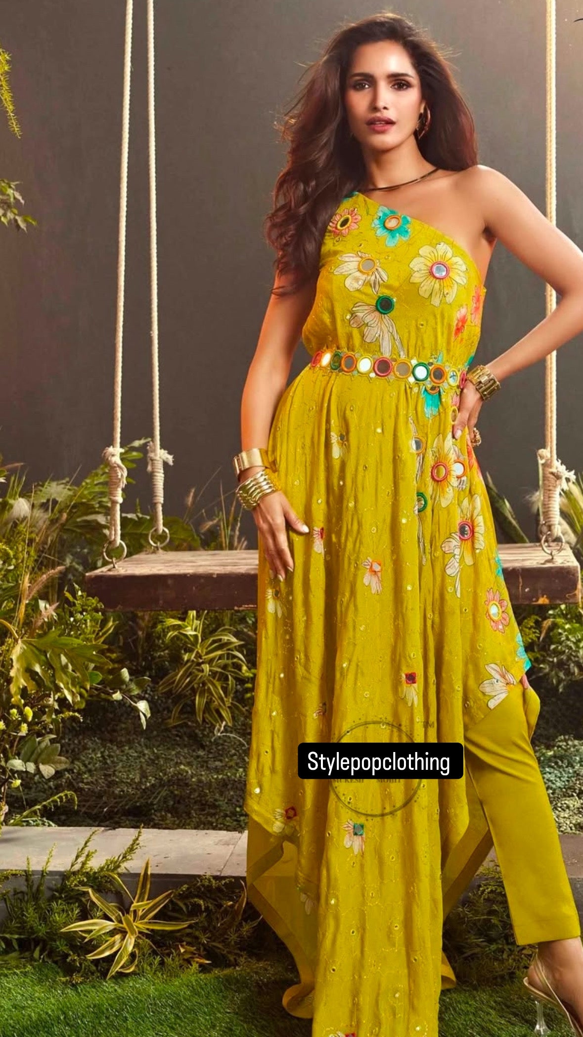 Marigold Garden Indo-western Set
