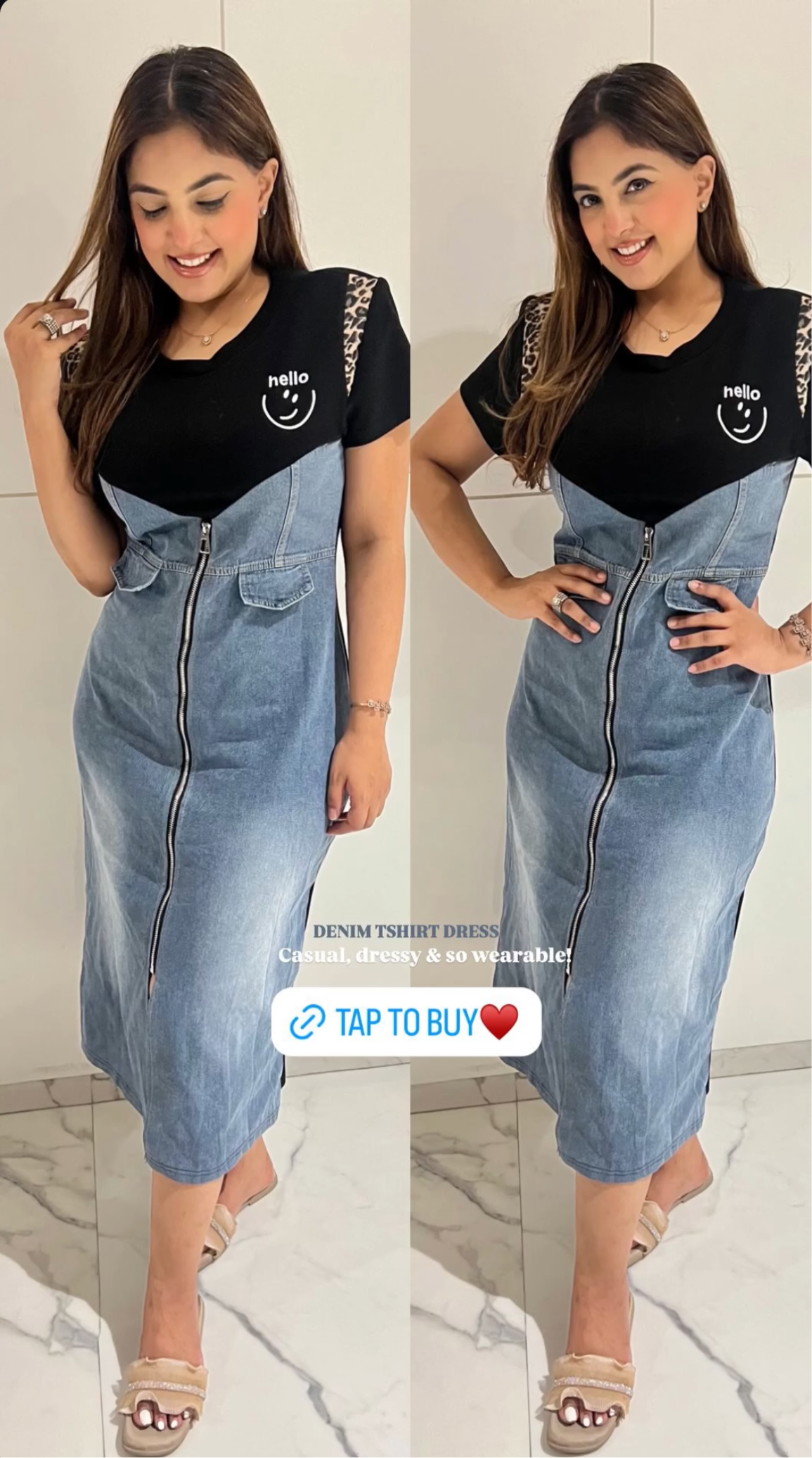 Denim T-shirt Dress