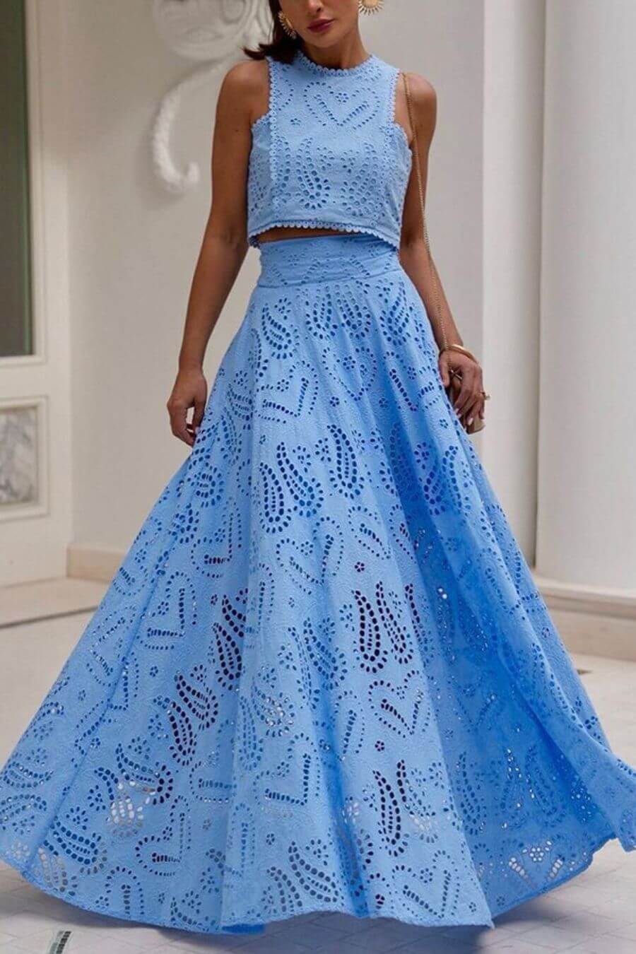 Ethereal Eyelet Co-Ord Set
