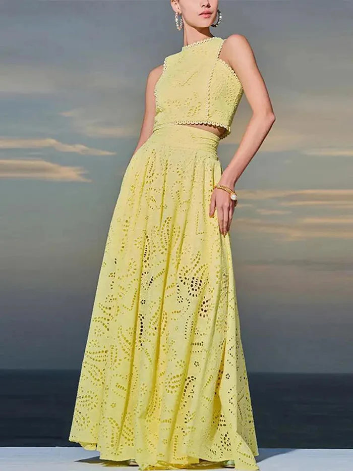 Ethereal Eyelet Co-Ord Set