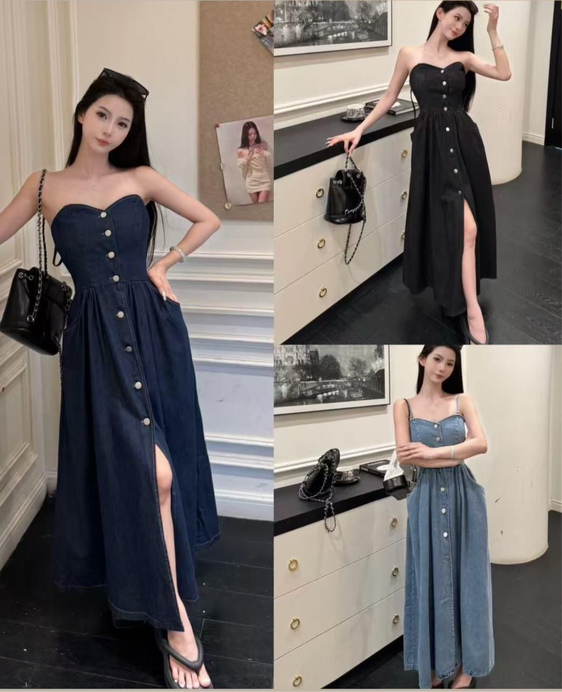 Denim Maxi dress
