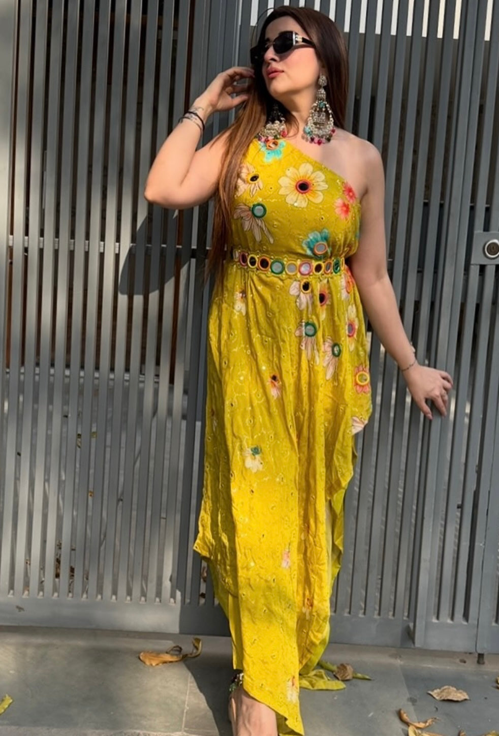 Marigold Garden Indo-western Set