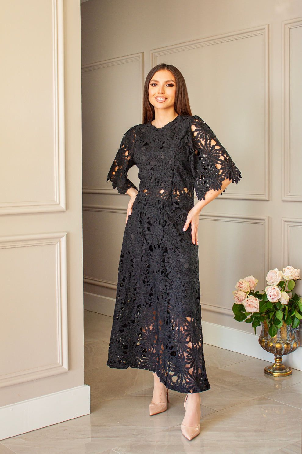 Schiffli Skirt Top
