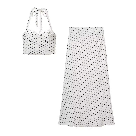 Polka Charm Halter Set
