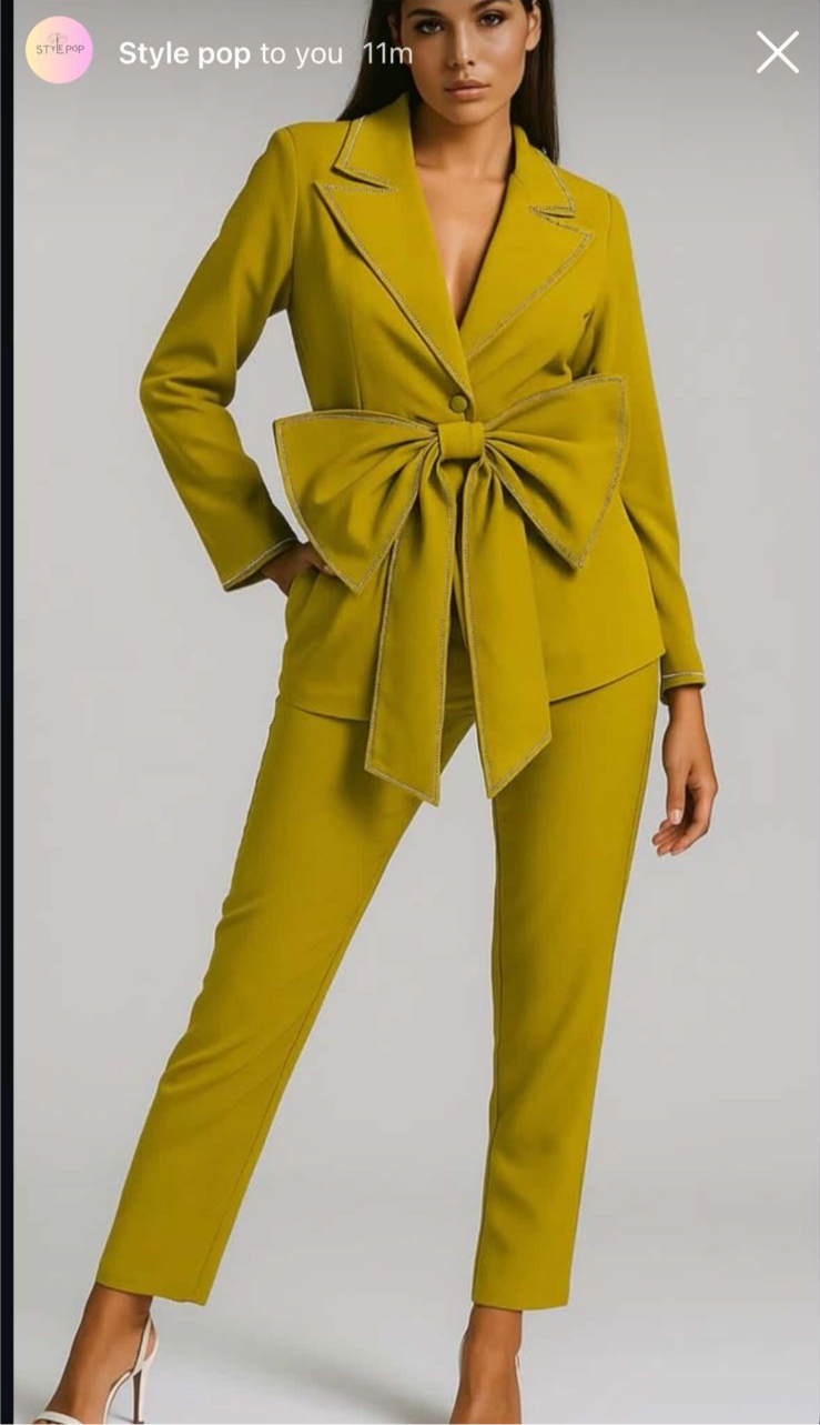 Bow Blazer Set
