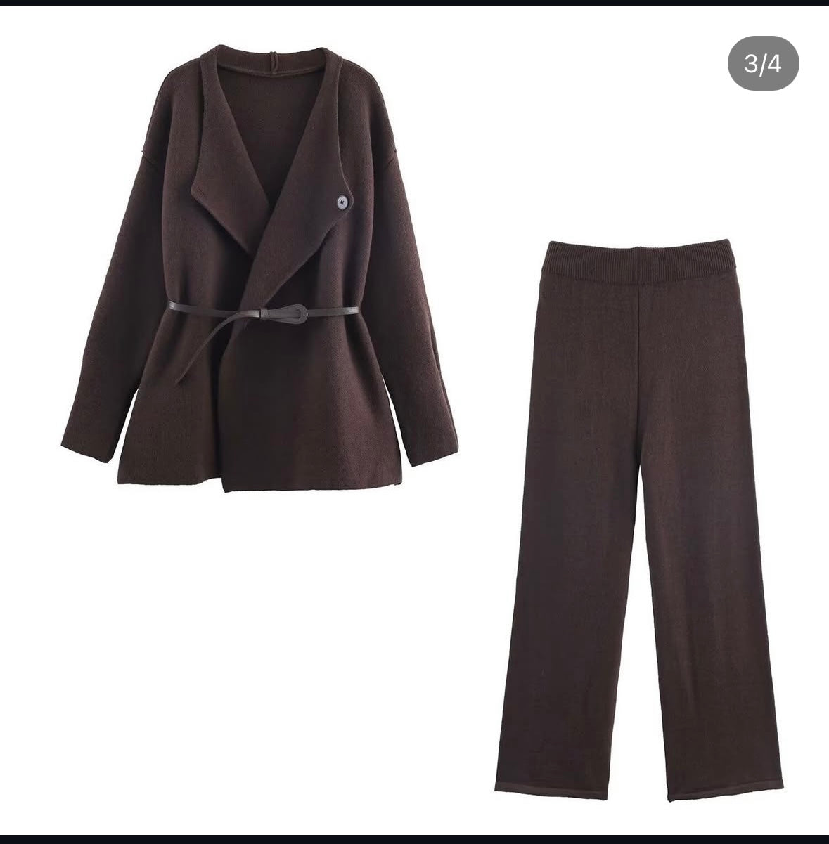 Luxe Knit Belted Co-ord Set