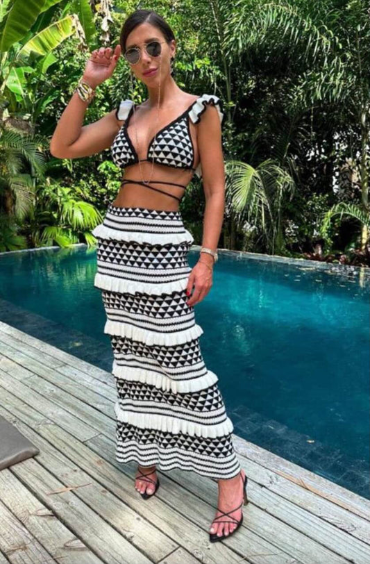 Crochet Beach Wear Coord