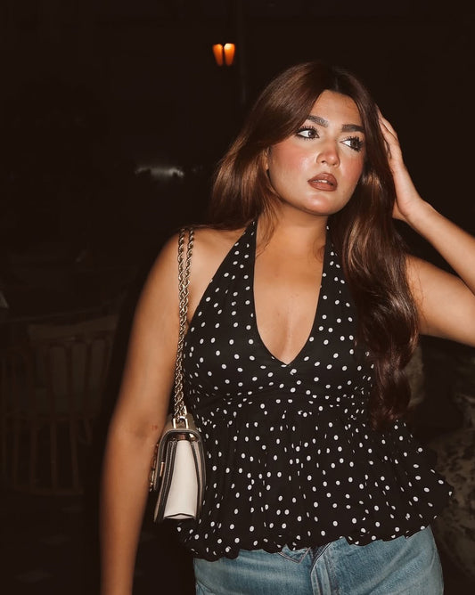 Polka dot top