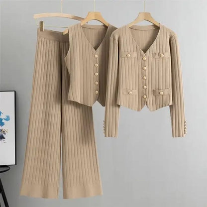 Regal Ribbed 3-Piece Knit Co-ord