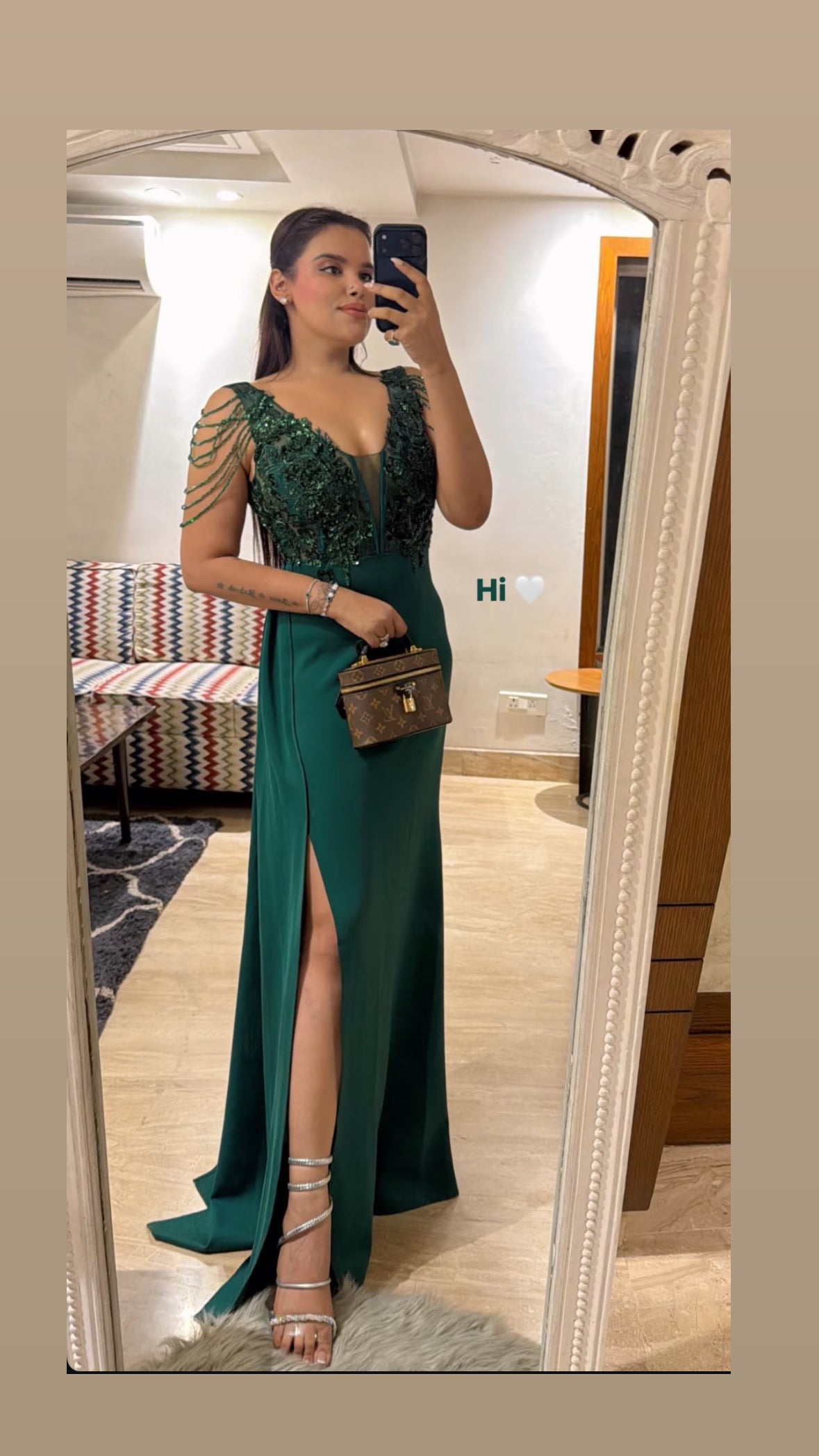Celeste Drape Evening Gown