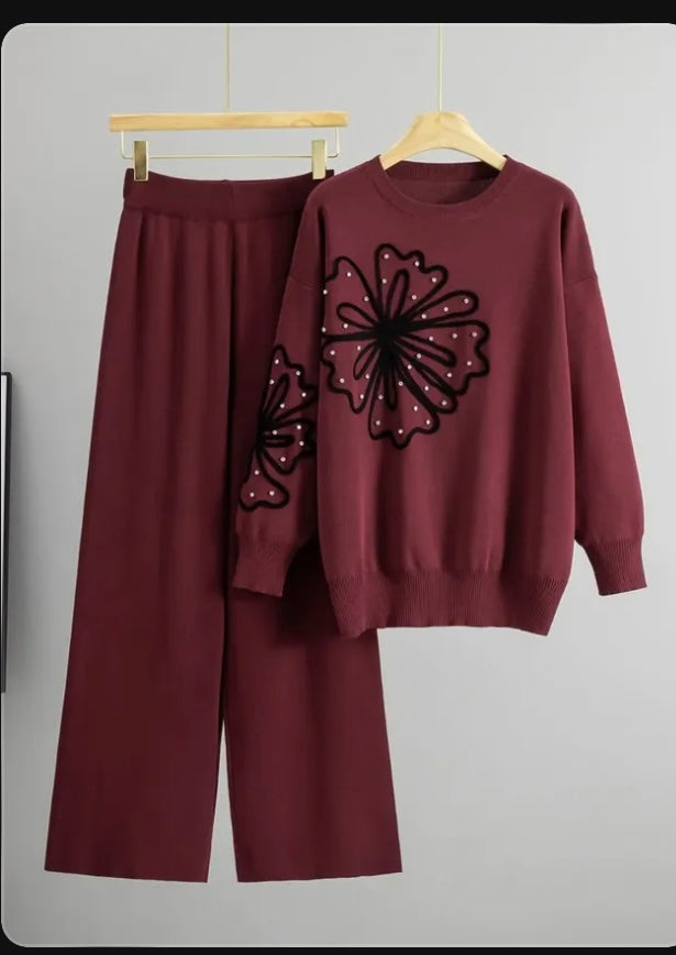 Floral Pop Knit Co-ord Set