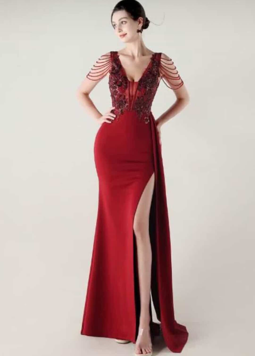 Celeste Drape Evening Gown