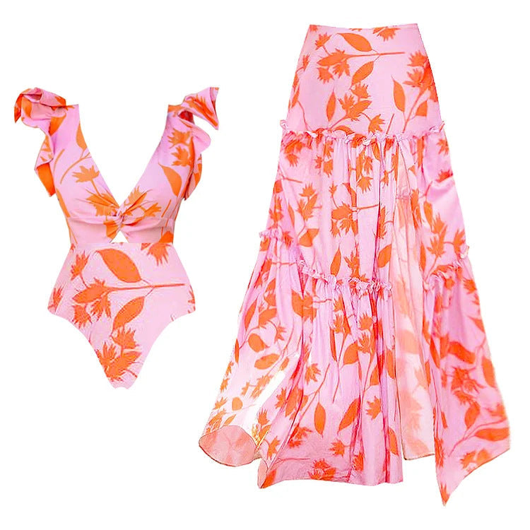 Sunset Stroll Swimwear Set