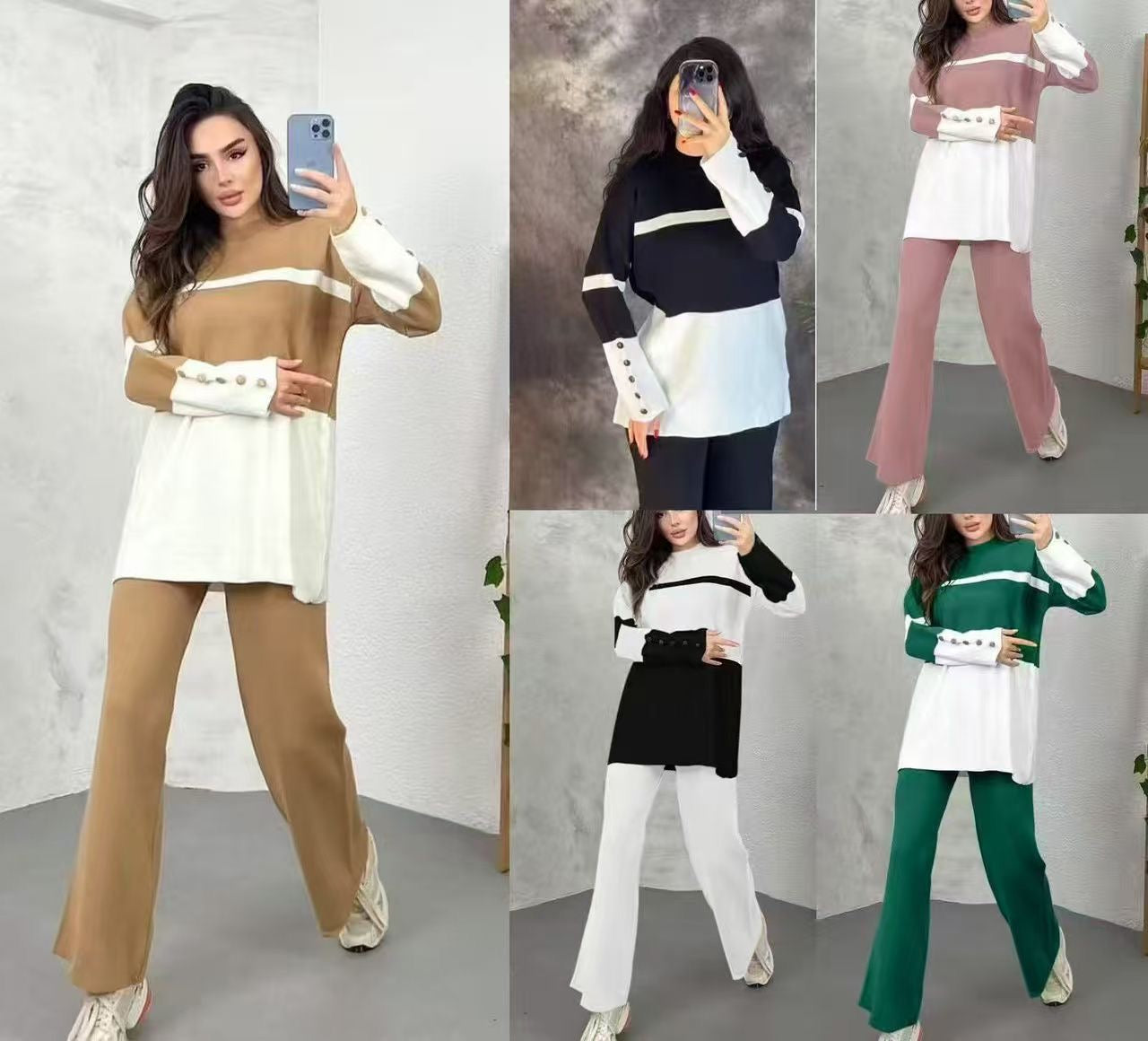 Nova Colourblock stripes Co-ord Set