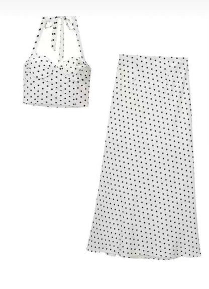 Polka Charm Halter Set