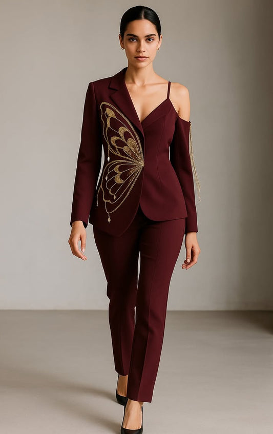 Butterfly Blazer Set