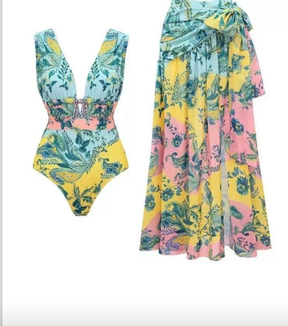 Pastel Paradise Resort Swim Set