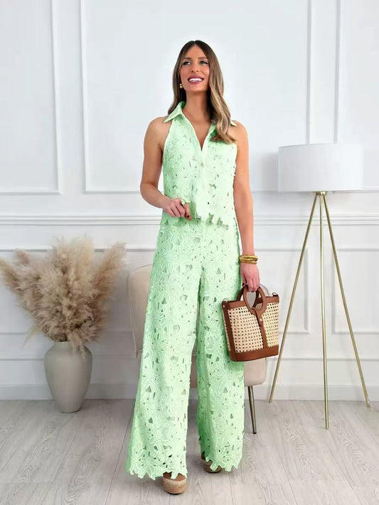 Pastel Petals Lace coordset