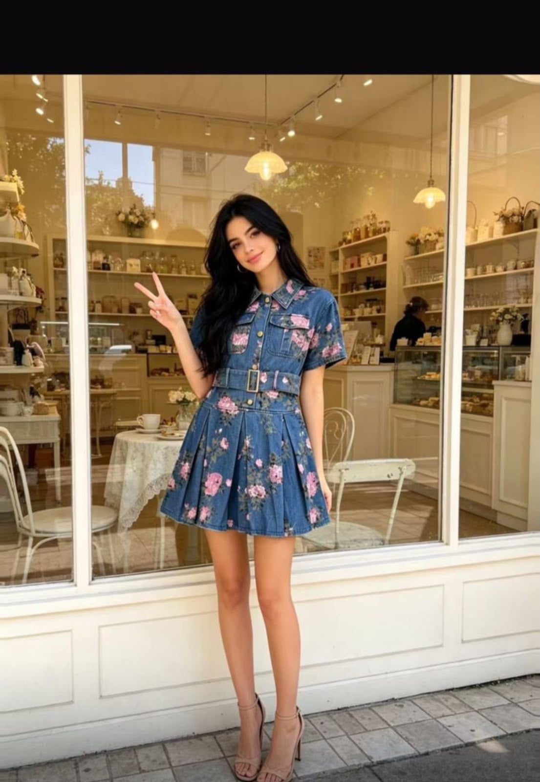 Denim dress