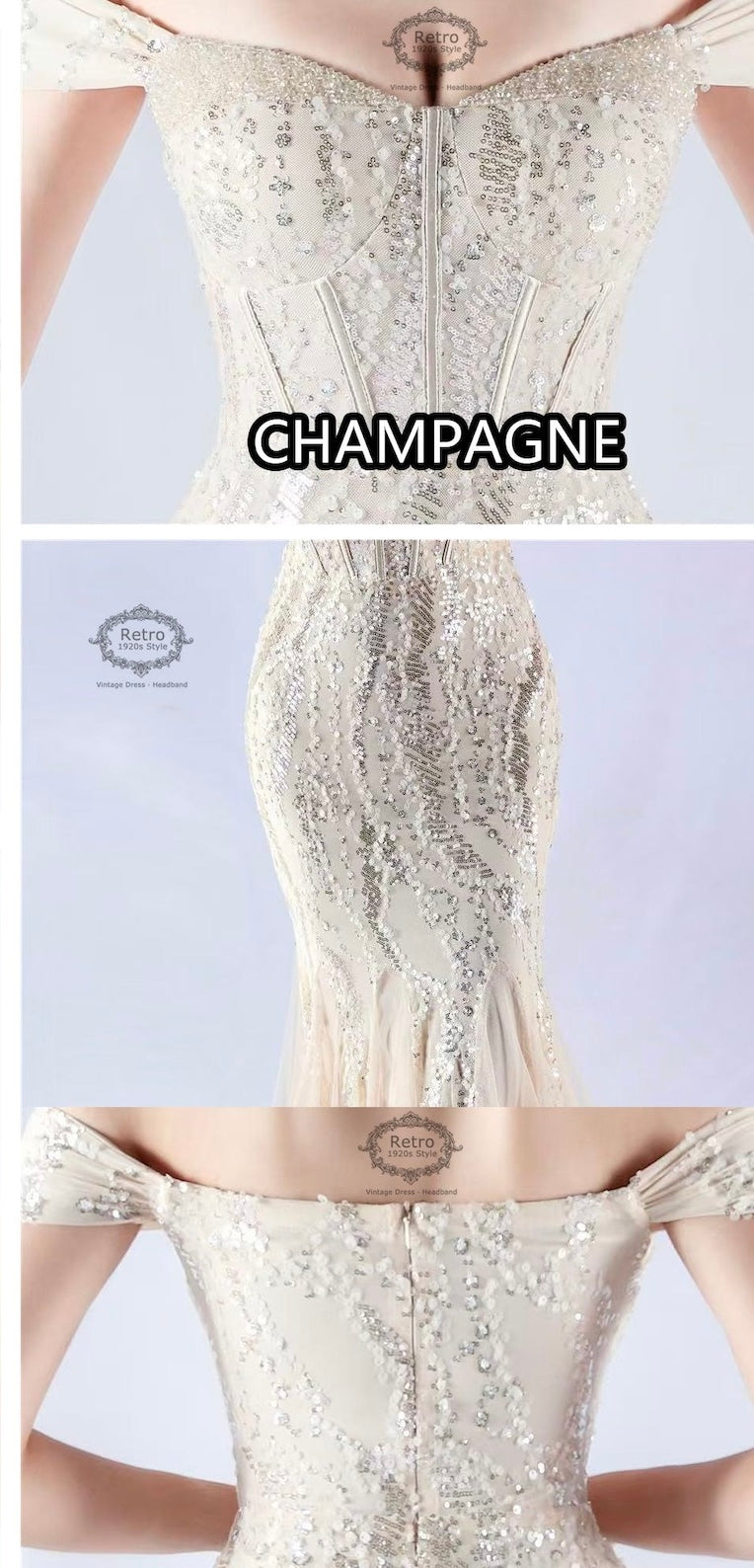 Shimmery gown