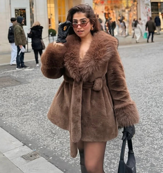 Frost Luxe Faux Fur Coat