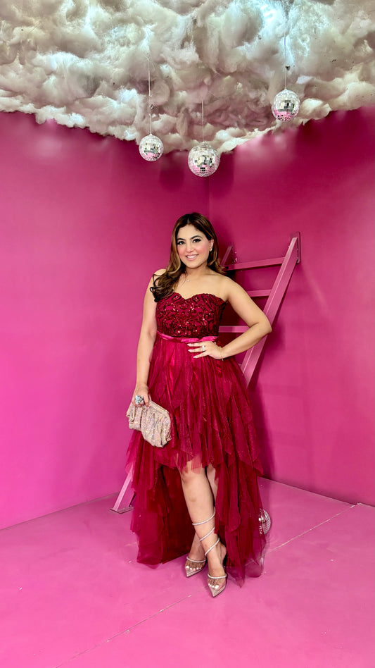 Sparkle Cascade Gown
