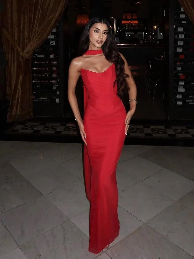 Ruched Skirt & Top tSet with scarf