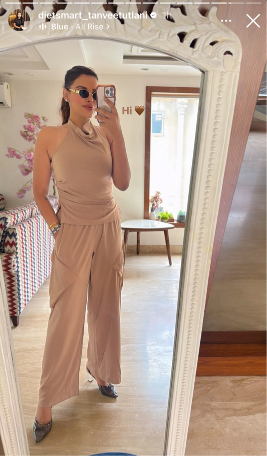 Mocha Halter Co-ord