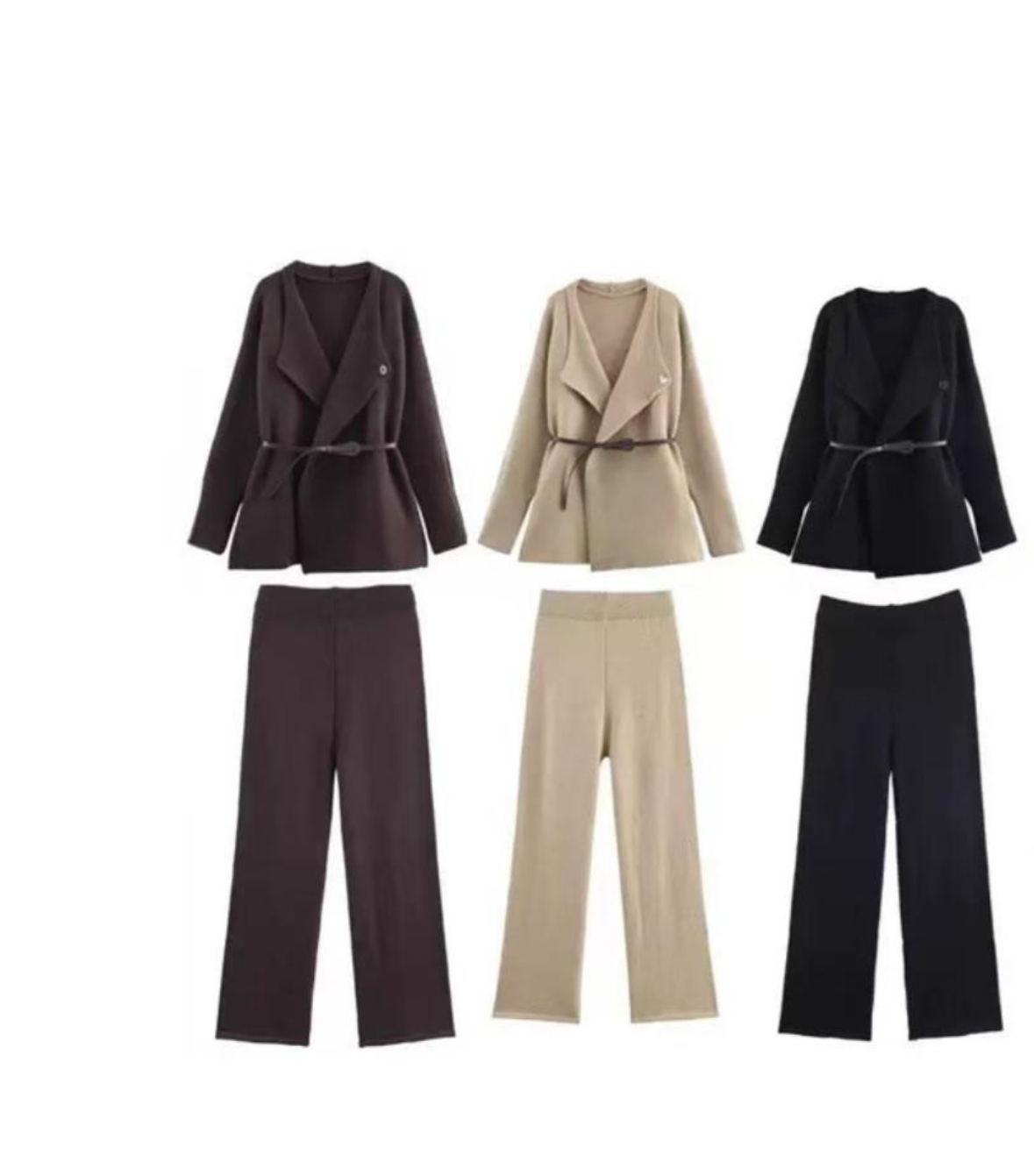 Luxe Knit Belted Co-ord Set