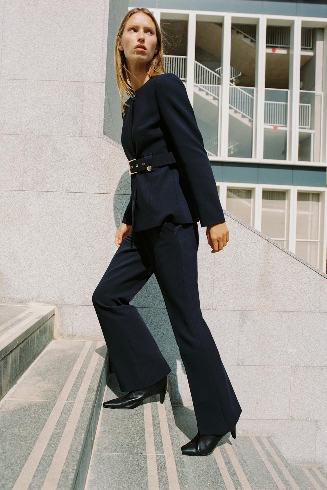 Belted Power Suit Set