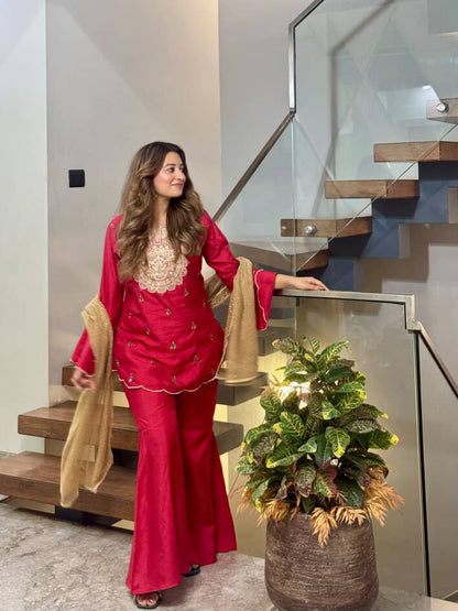 Blush Rouge Sharara Set