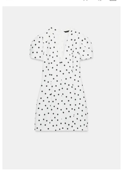 Polka Charm Mini Dress