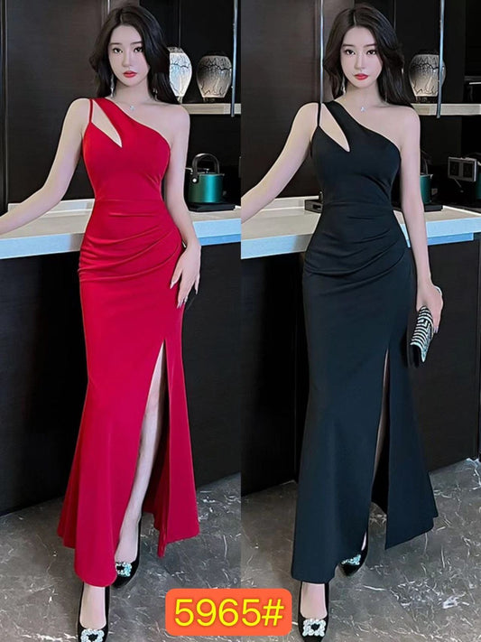 Designer One Shoulder Dress